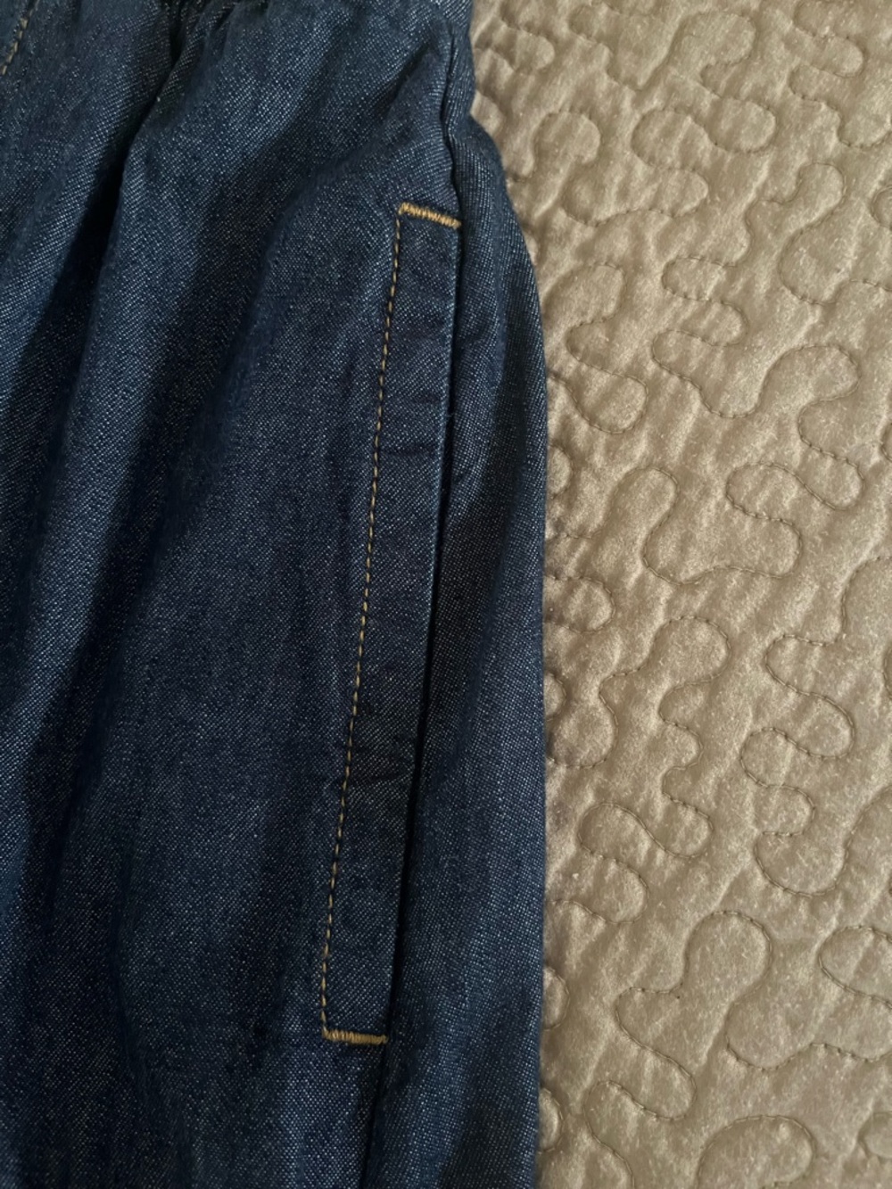FREE ASSEMBLY Classic Dark Blue Denim Pleated Skirt - Picture 7 of 12